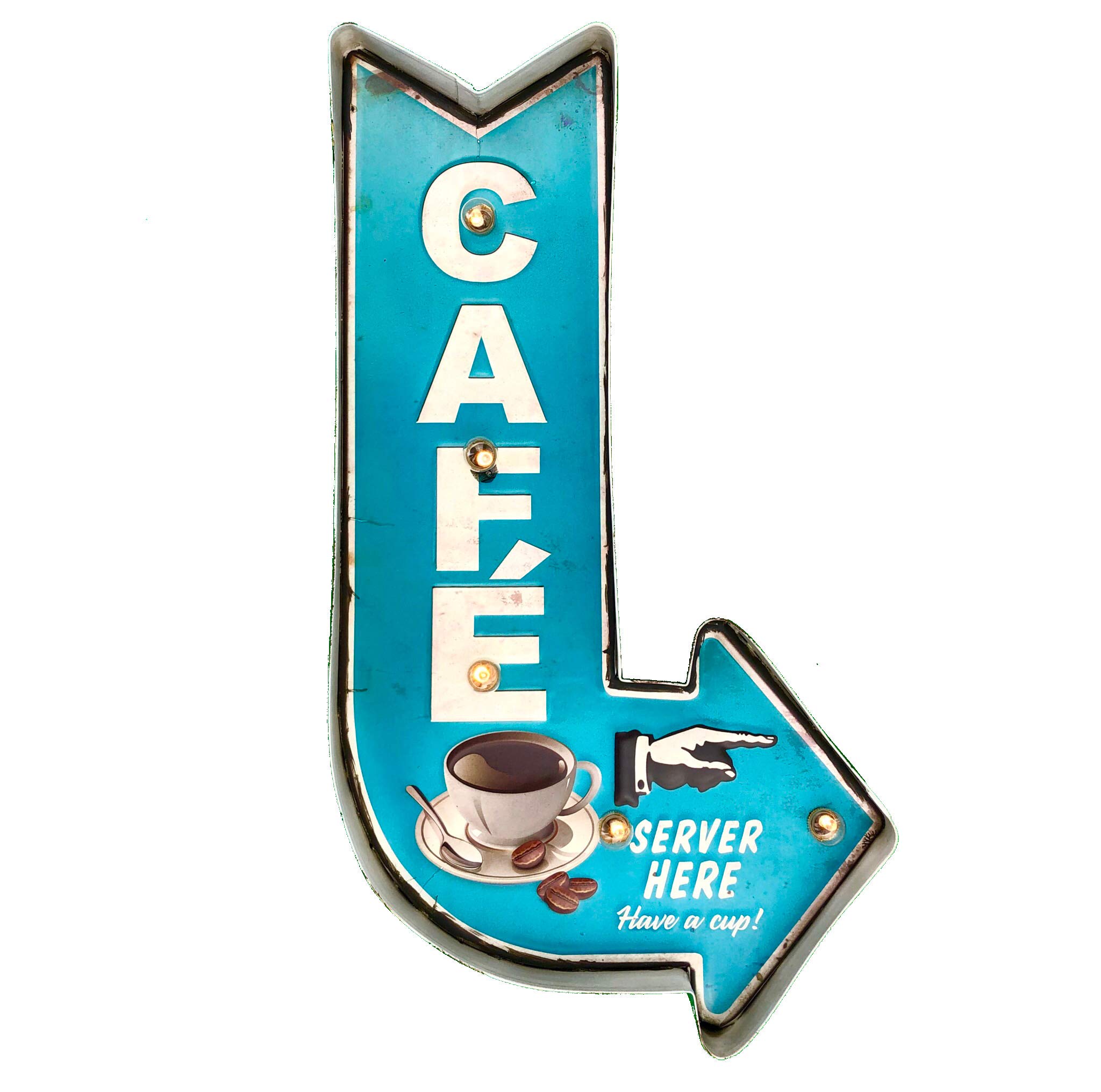 Insegna per Caffetteria - Coffee Arrow Sign