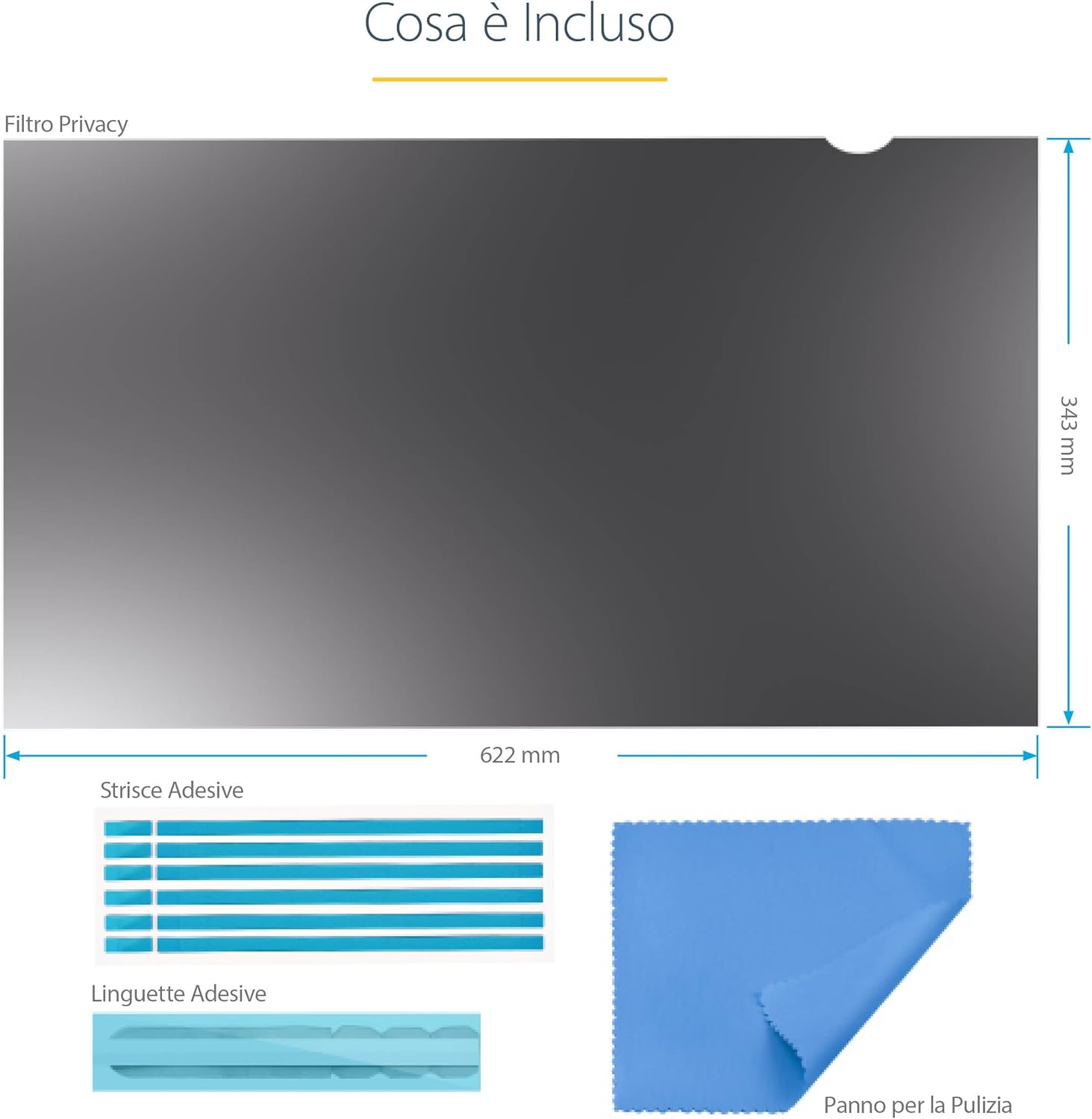 Startech.com Filtro Privacy 28" 16:9 Antiriflesso - immagine 8