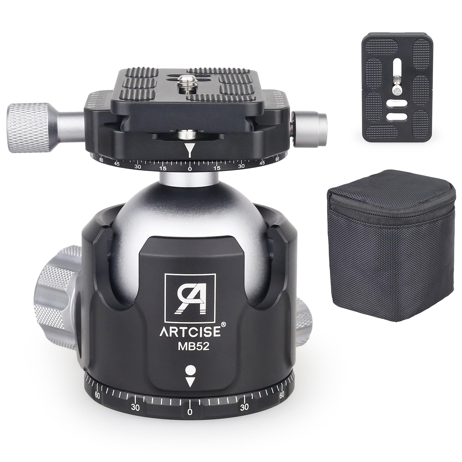 Artcise Testa a Sfera per Treppiede 52mm 30kg