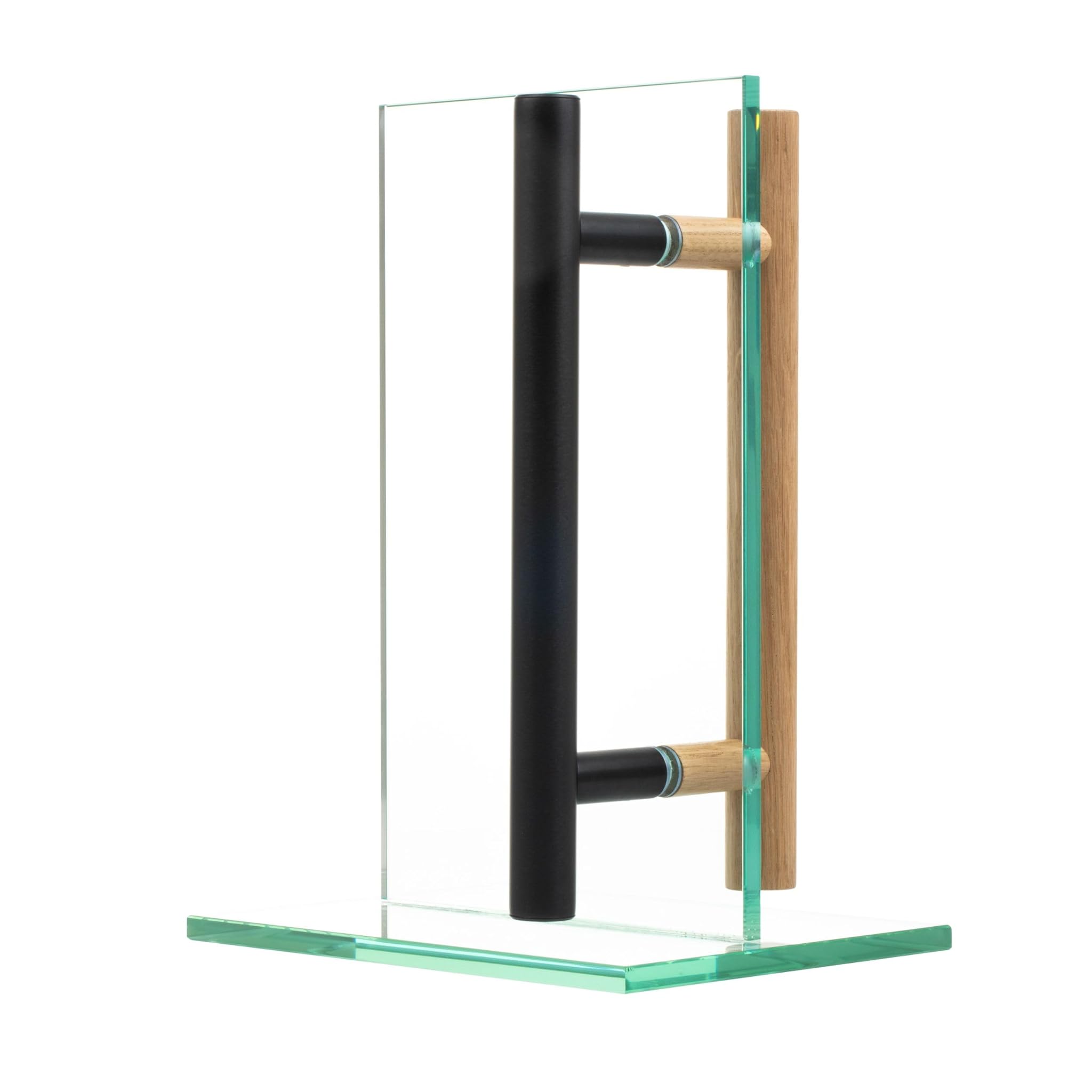 Mls Maniglia per Porta Sauna e SPA Alluminio/Legno Nera