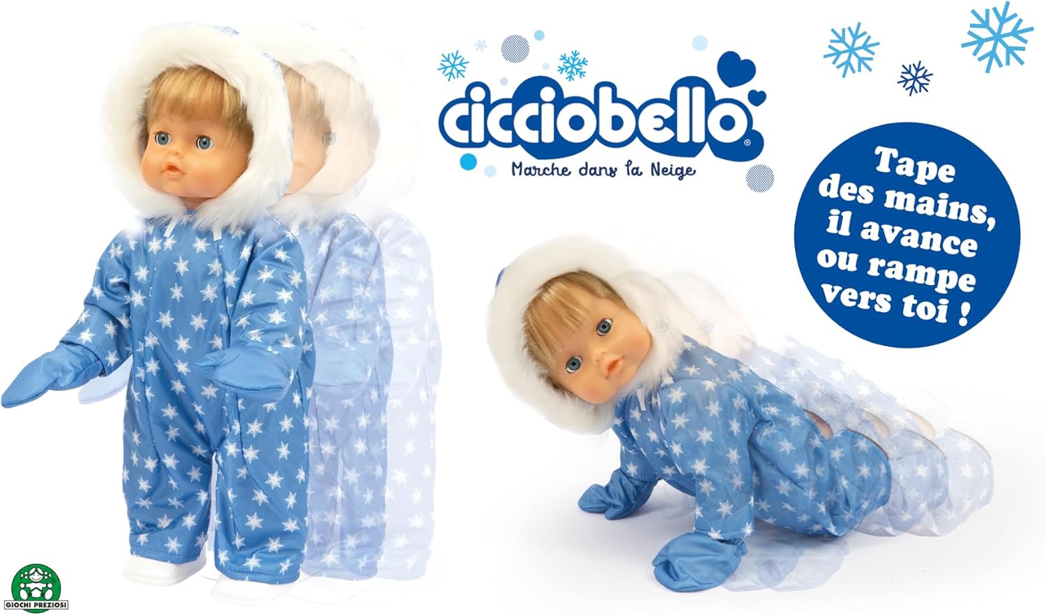 Cicciobello Camminare nella Neve - Bambola Interattiva 42cm - immagine 4