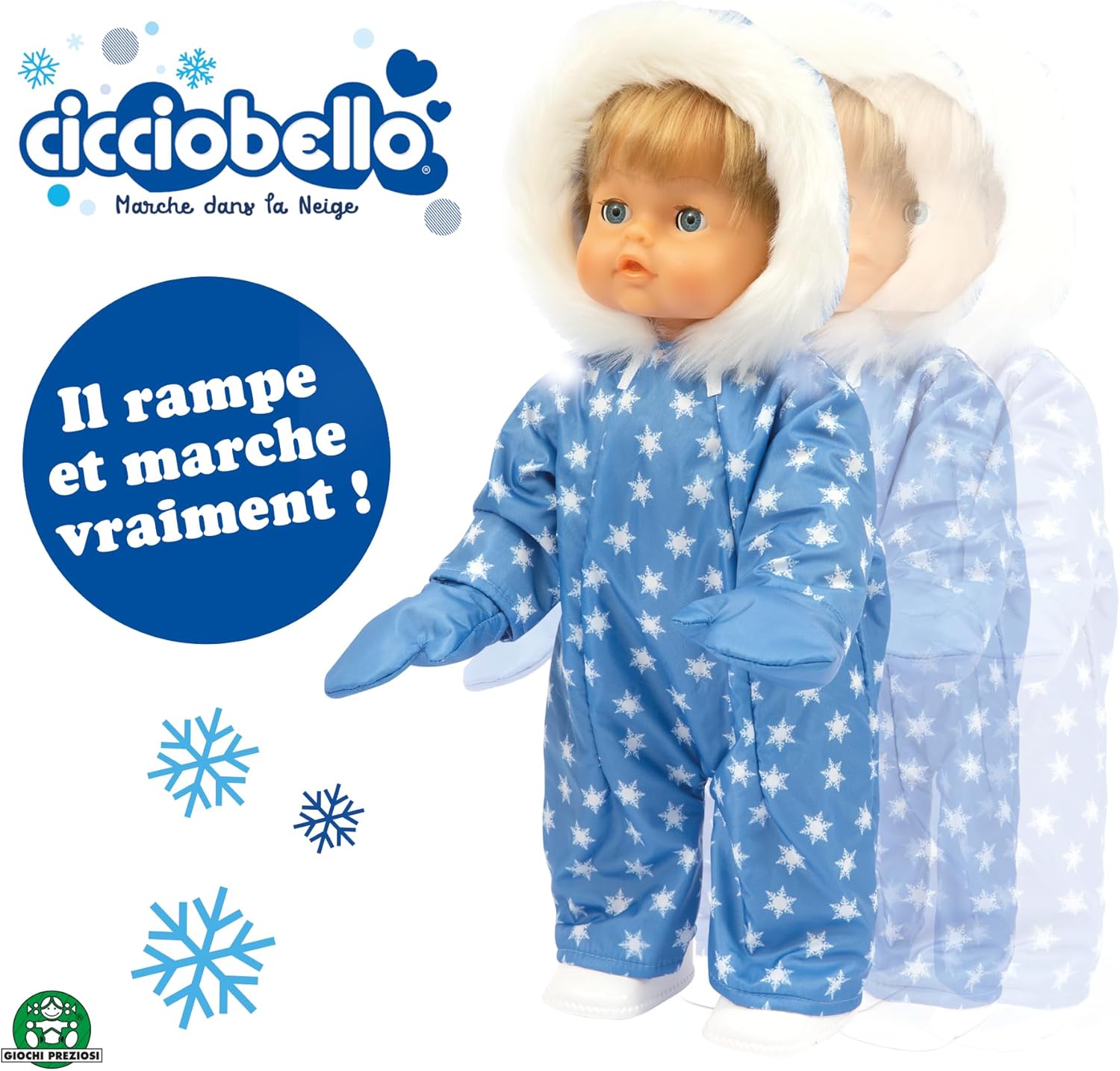 Cicciobello Camminare nella Neve - Bambola Interattiva 42cm - immagine 6