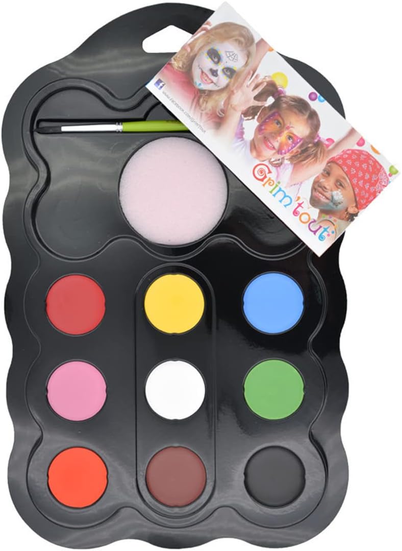 Grim'tout GT41210 Set Truccabimbi Viso, 9 Colori - immagine 2