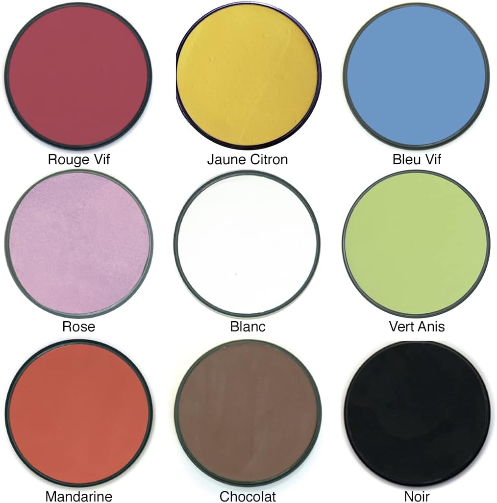 Grim'tout GT41210 Set Truccabimbi Viso, 9 Colori - immagine 3