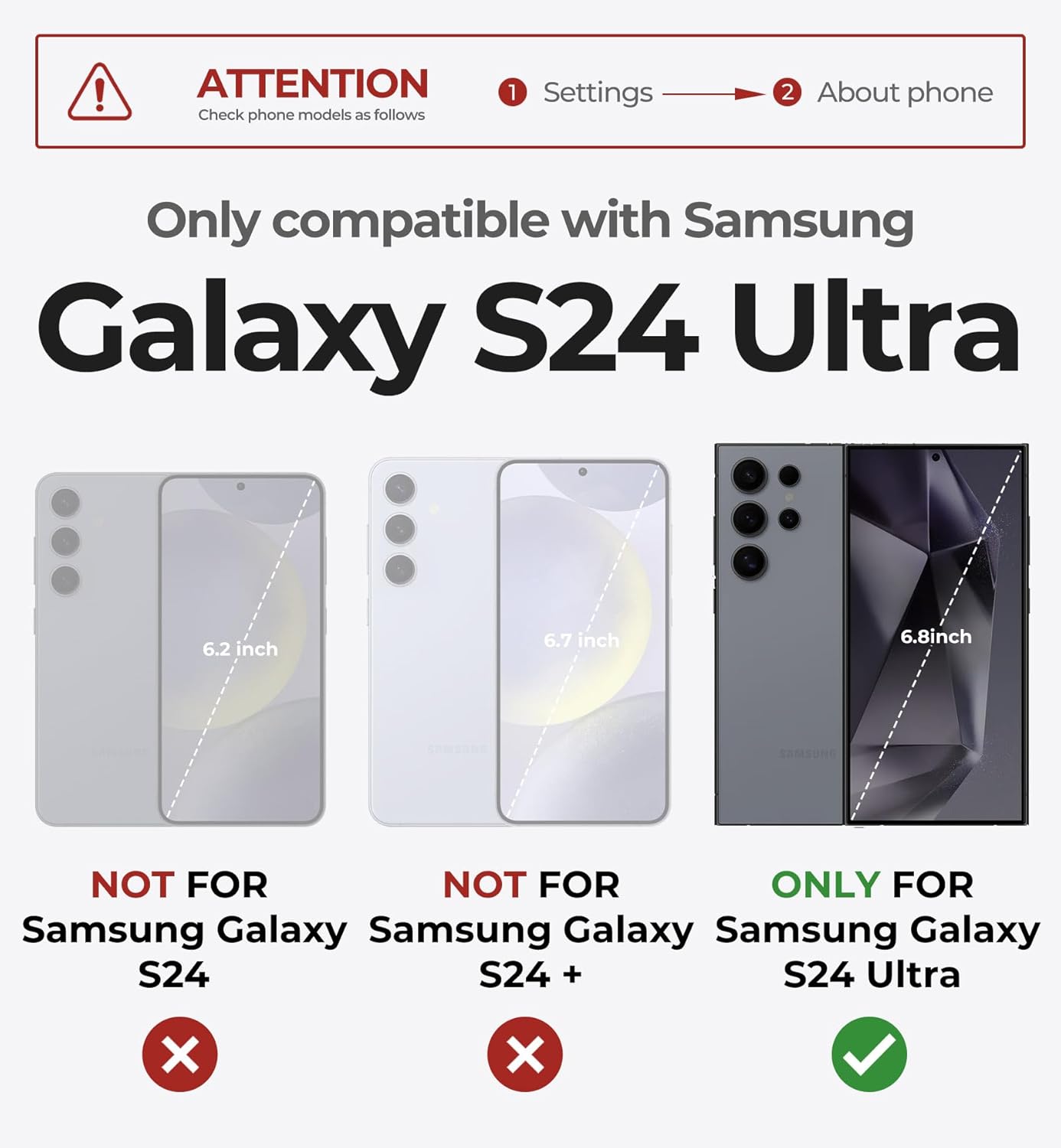 Dexnor Cover Samsung Galaxy S24 Ultra Nera - immagine 2