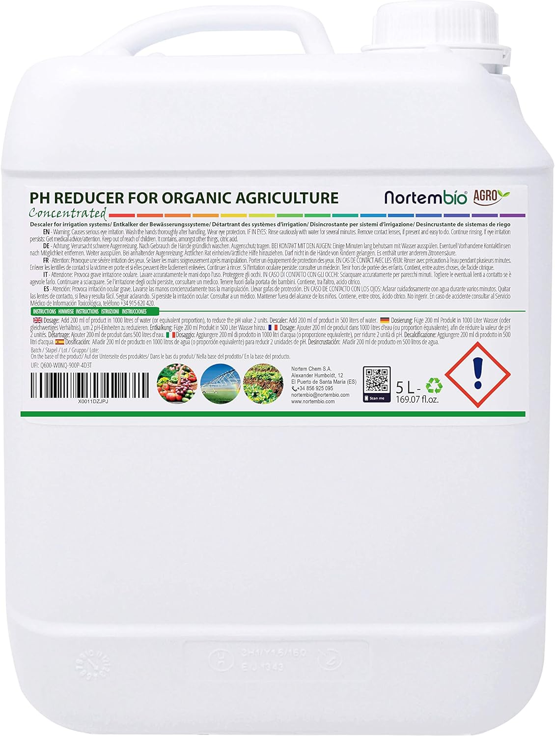 Nortembio Agro Riduttore di PH Biologico 5L - immagine 2