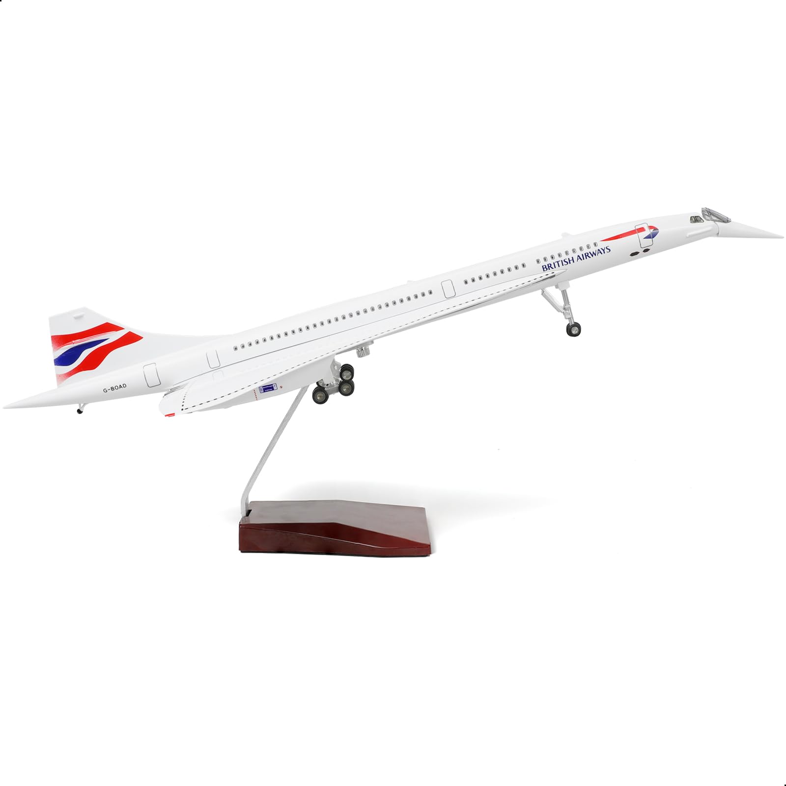 Nuotie 1/125 Concorde Modello di Aeroplano in Metallo