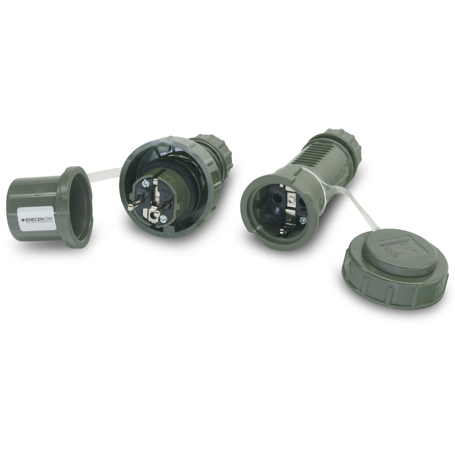 Set SK TM 230 V/16 A IP68 impermeabile alla pressione, colore: Bronzo verde