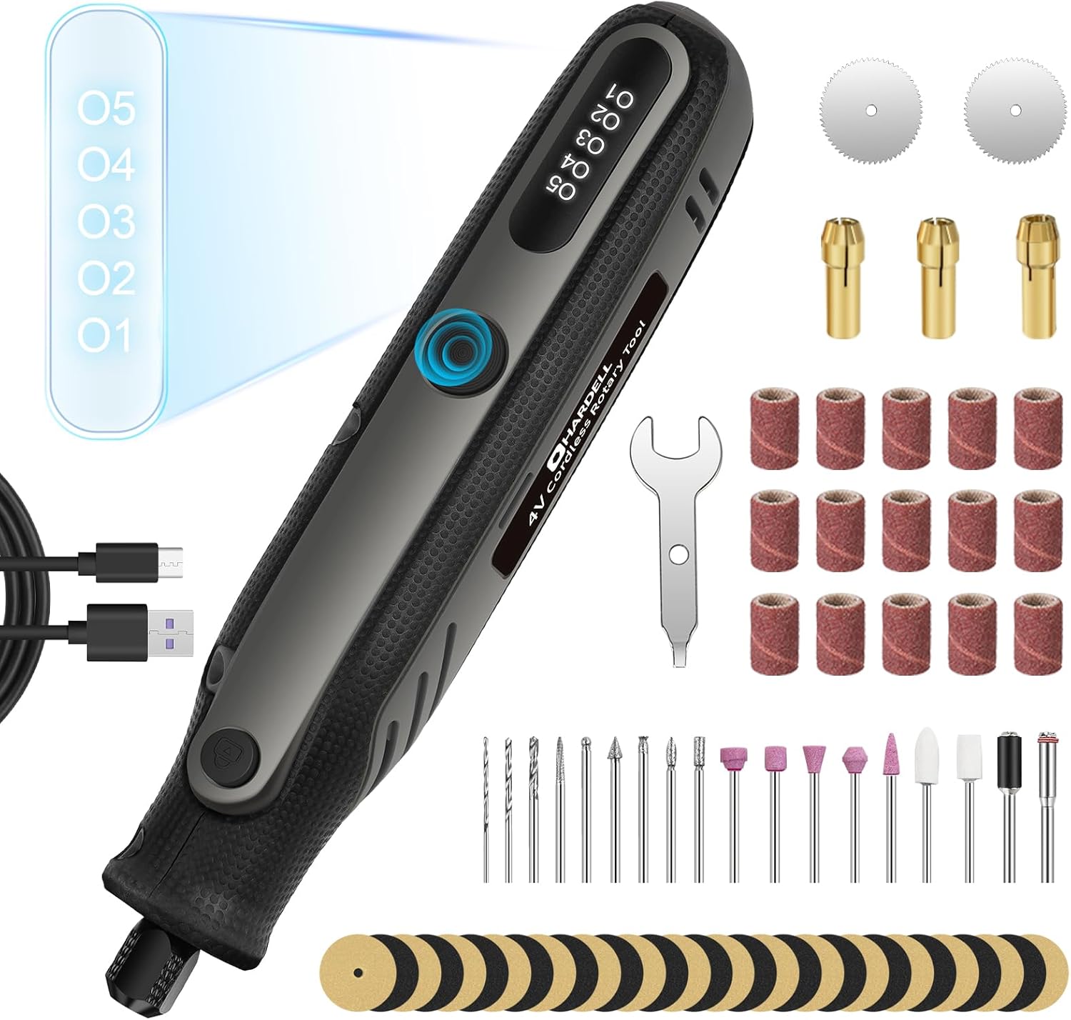 Hardell 4V Mini Trapano a Batteria 5 Velocità - immagine 1