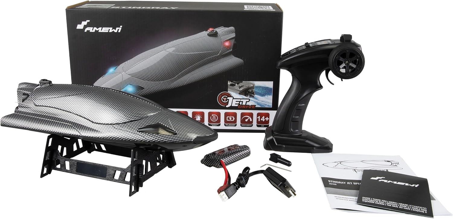 Amewi Stingray Speedboat RC 40 km/h 335mm RTR - immagine 1