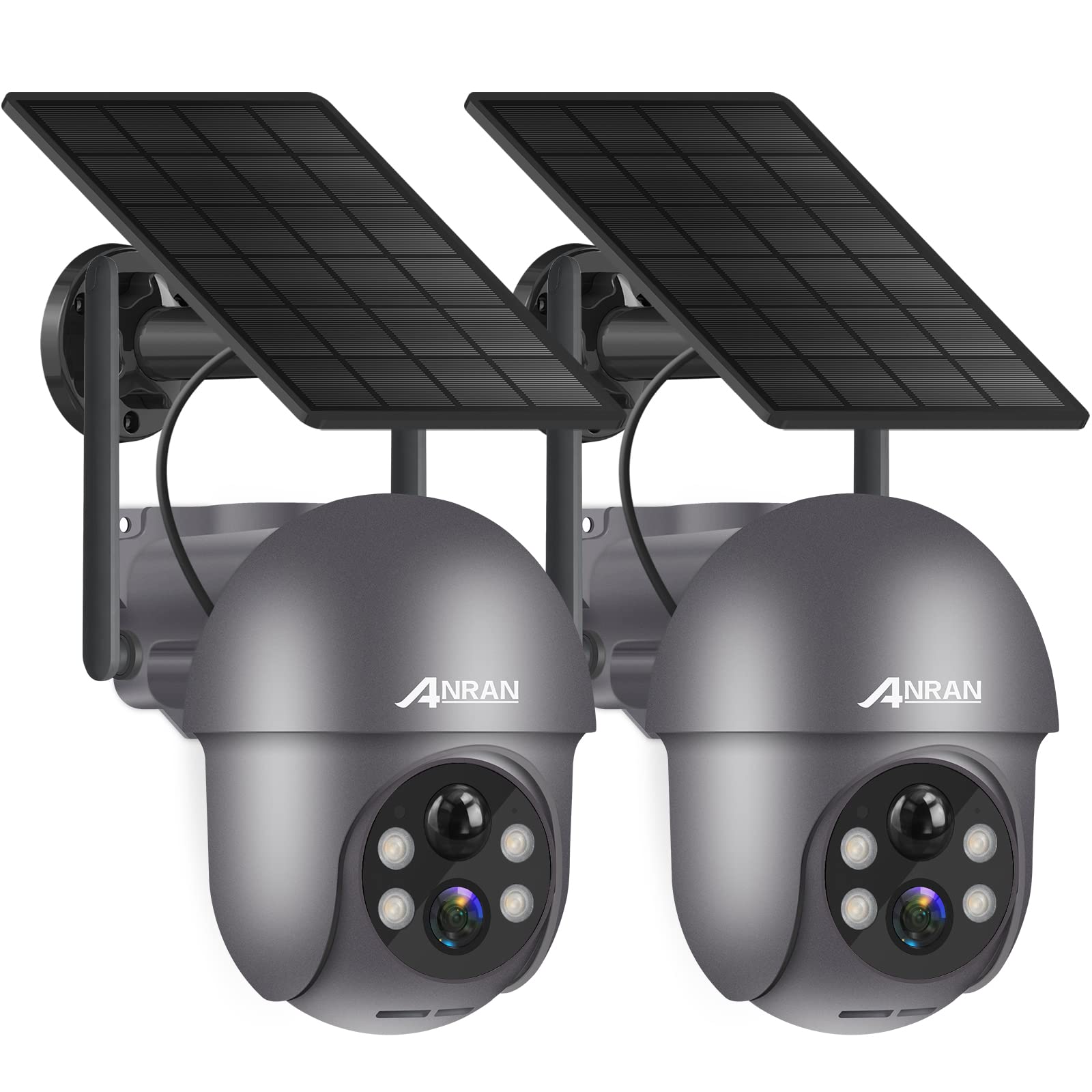 Anran 2K Telecamera WiFi Esterno Solare 360° PTZ (2Pz)