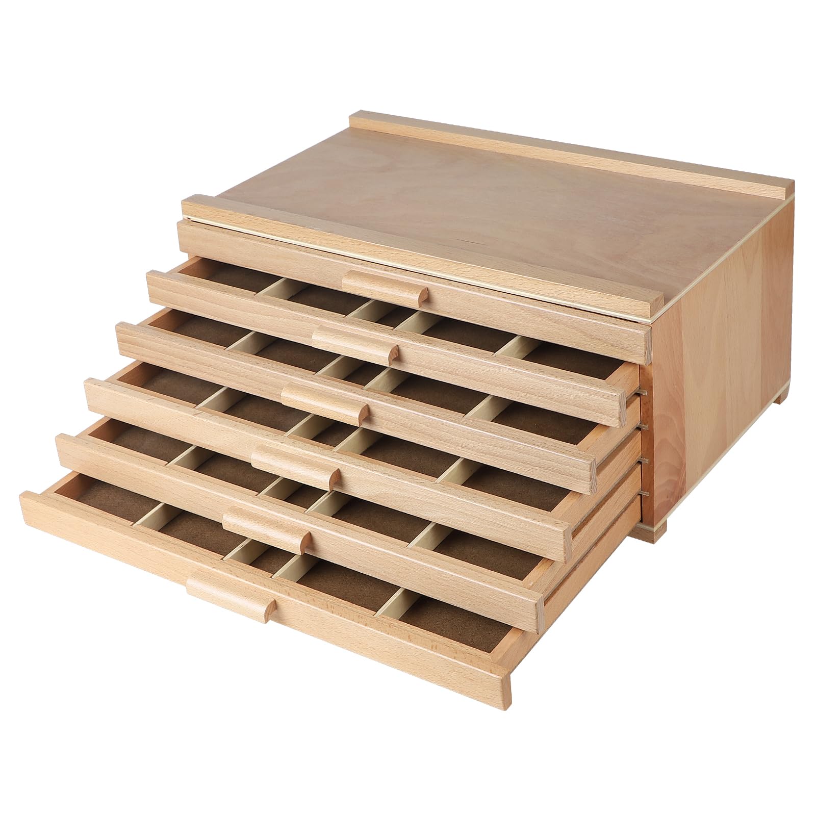 Cprosp Scatola Portaoggetti 6 Cassetti per Artisti 40x25x18cm