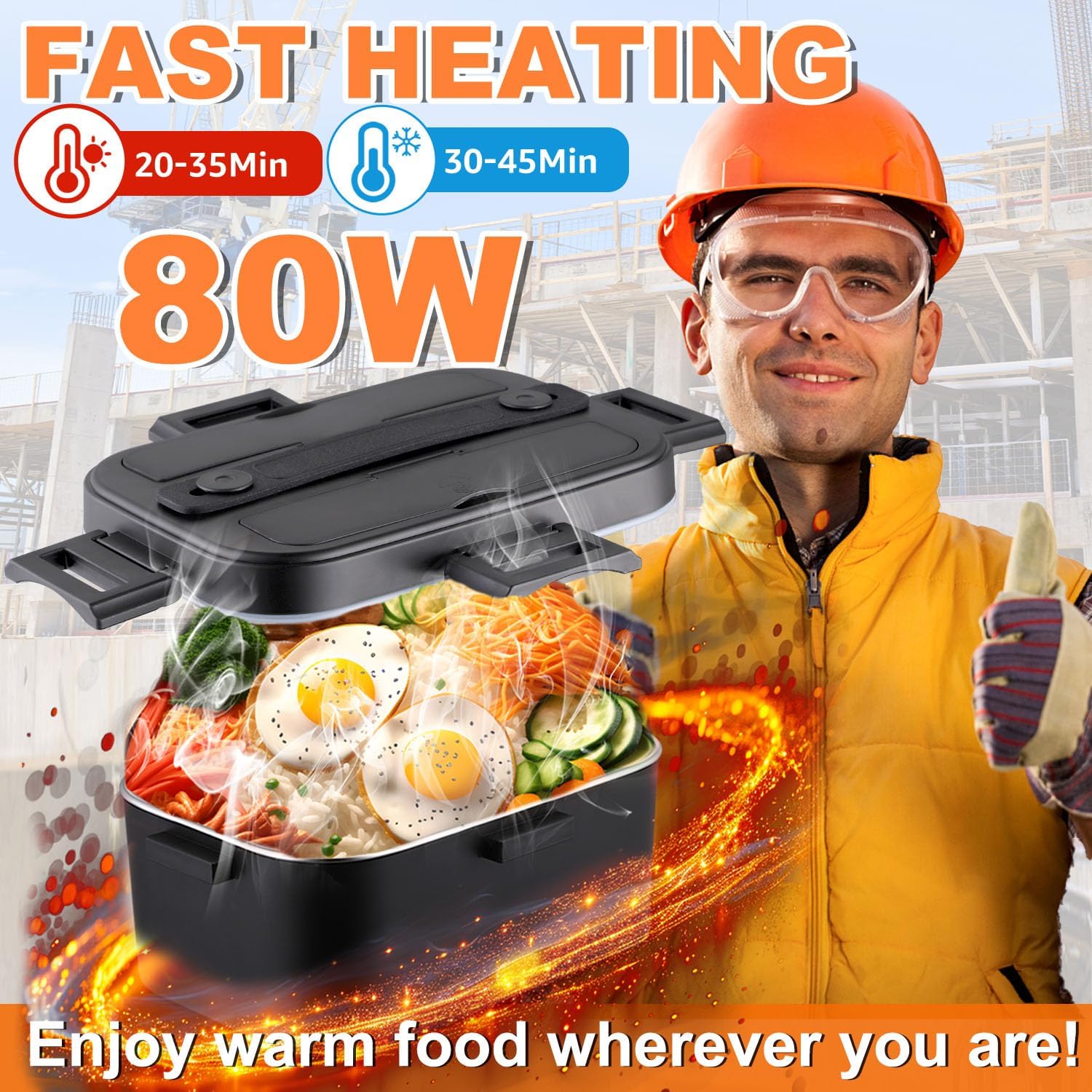 Kimfead Scaldavivande Elettrico 1.8L con Display, Nero - immagine 2