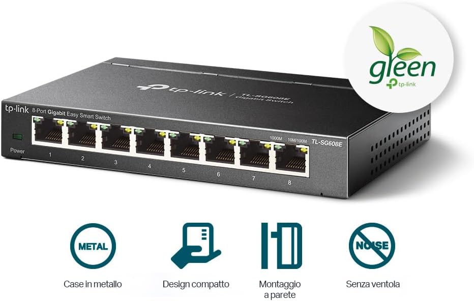 Tp-link TL-SG608E - Switch Ethernet 8 Porte Gigabit - immagine 3