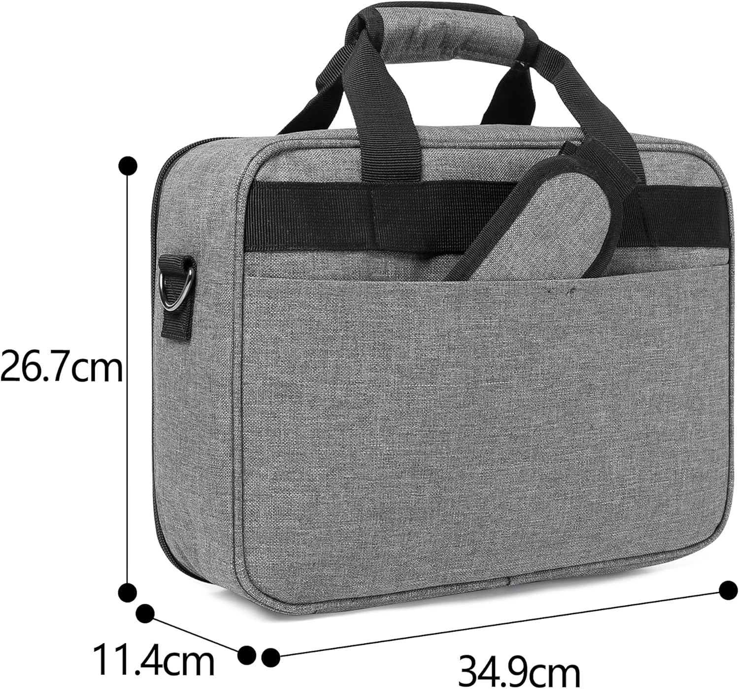 Luxja Borsa per Videoproiettore e Accessori, Grigio - immagine 5