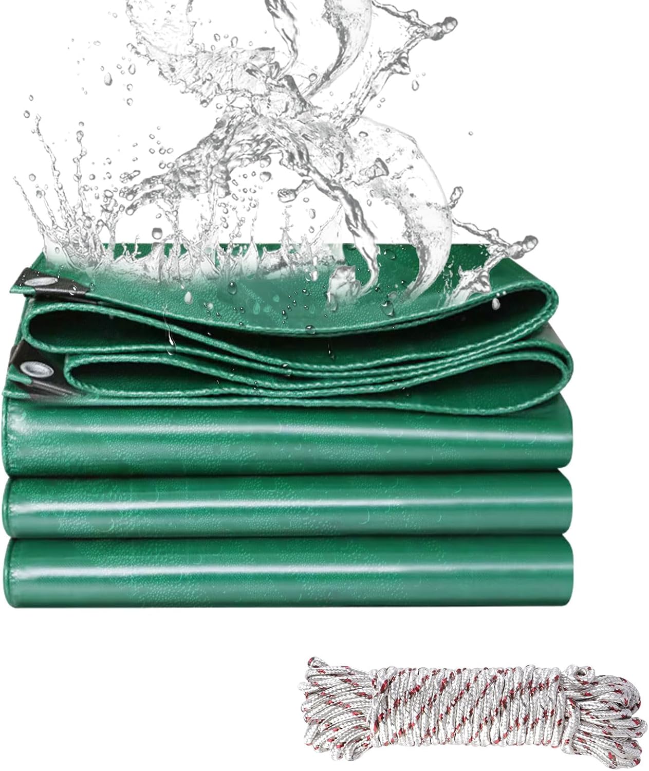 Telone Impermeabile 4x6m 440 g/m² in PVC Verde