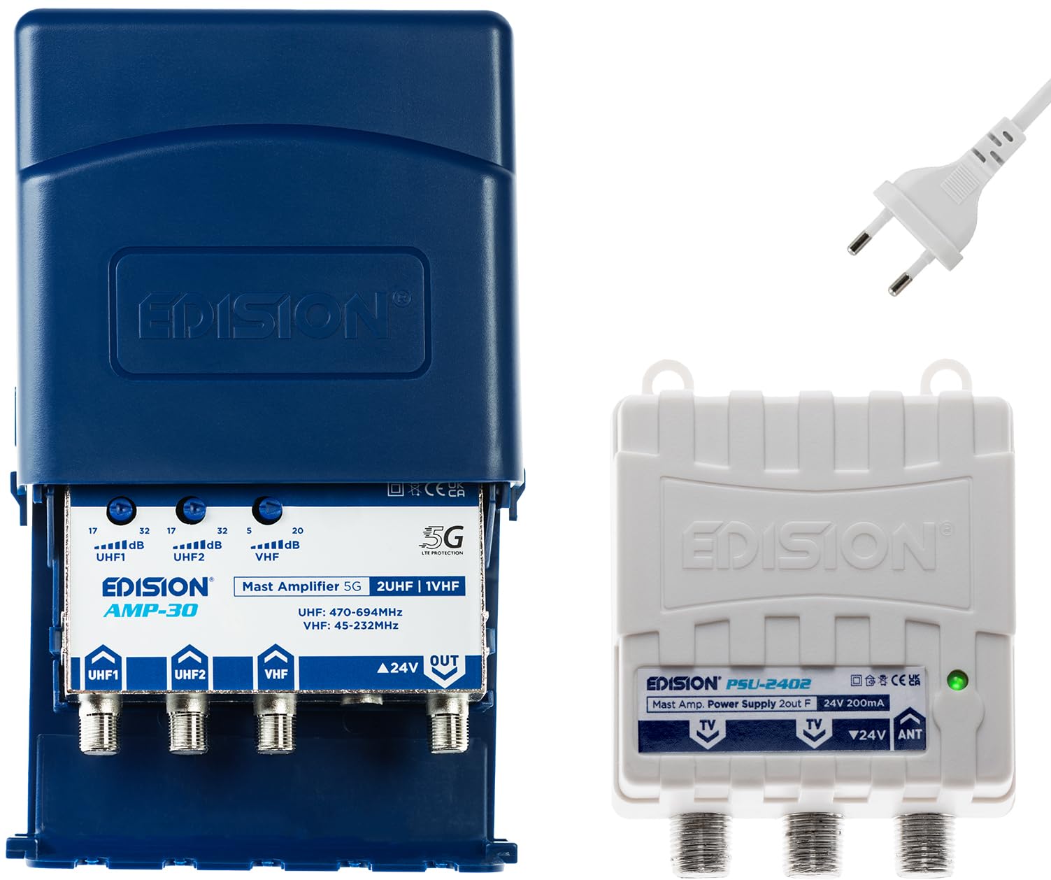 Edision MAK-300 Kit: Amplificatore Antenna TV da Palo