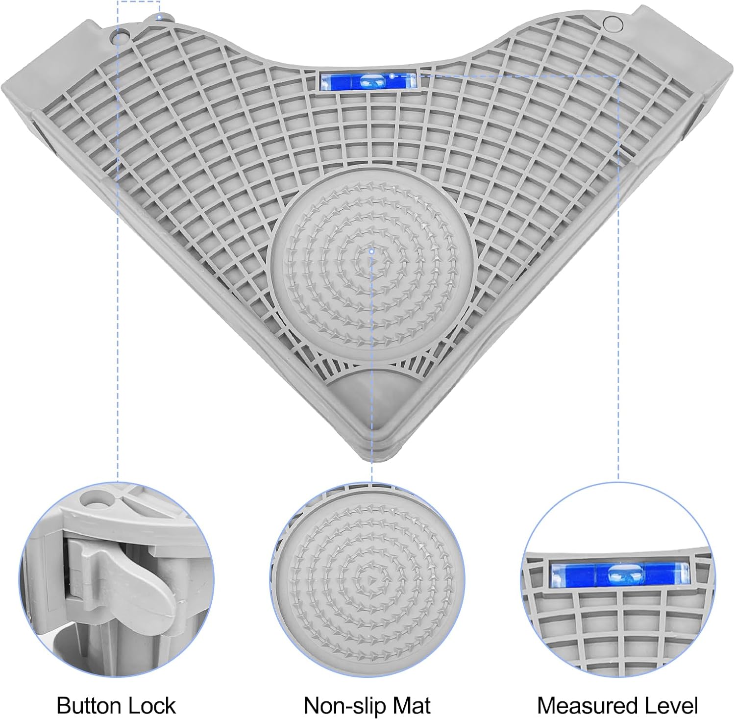 Fousenuk Base Lavatrice Regolabile 41-64cm con Ruote - immagine 3