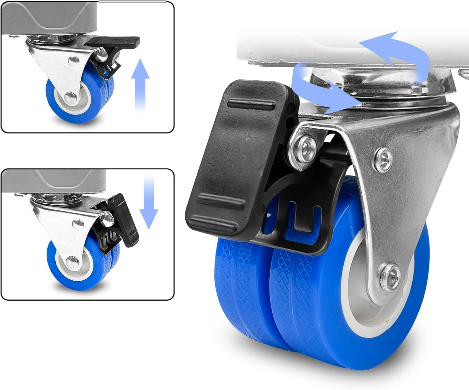 Fousenuk Base Lavatrice Regolabile 41-64cm con Ruote - immagine 5