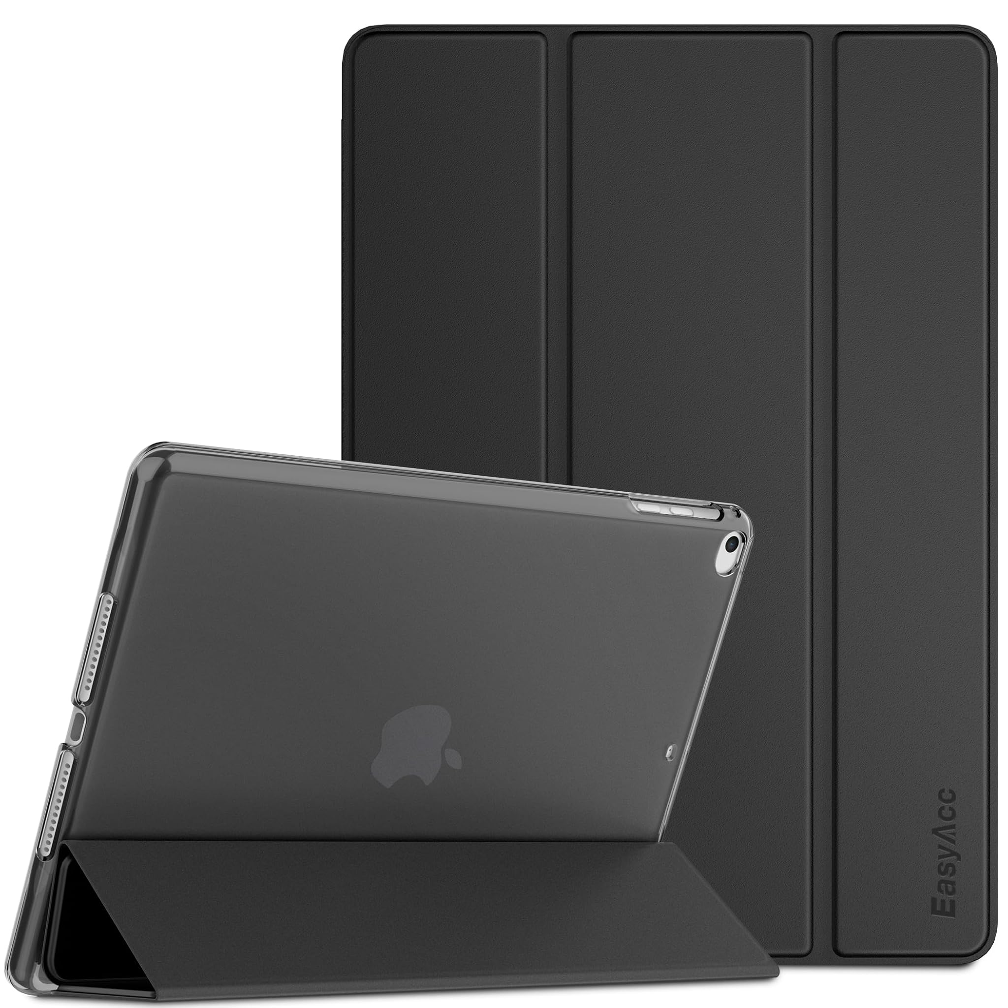 Cover Custodia per iPad 9.7 2018/2017, iPad Air 1/2, Nero
