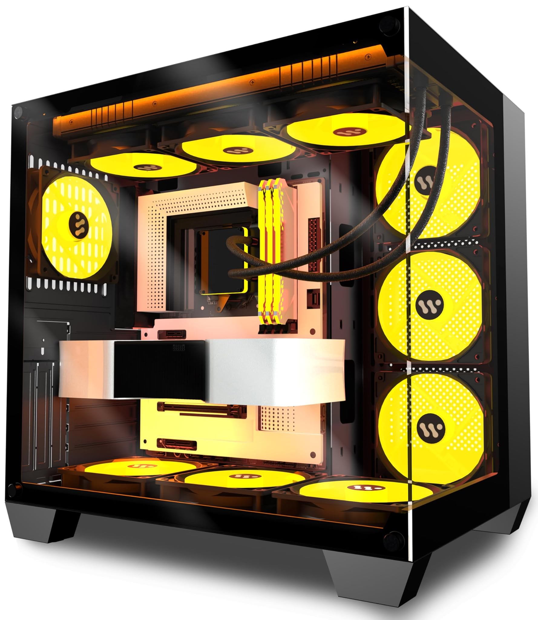 Kediers G500 - Case PC Gaming ATX Mid Tower, Nero