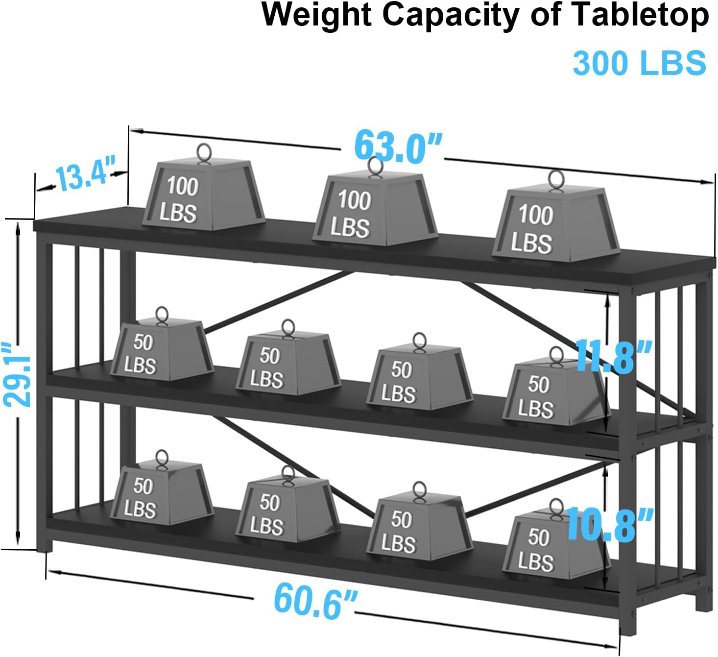 Ibf Libreria Orizzontale Bassa Nera 160 cm - immagine 3