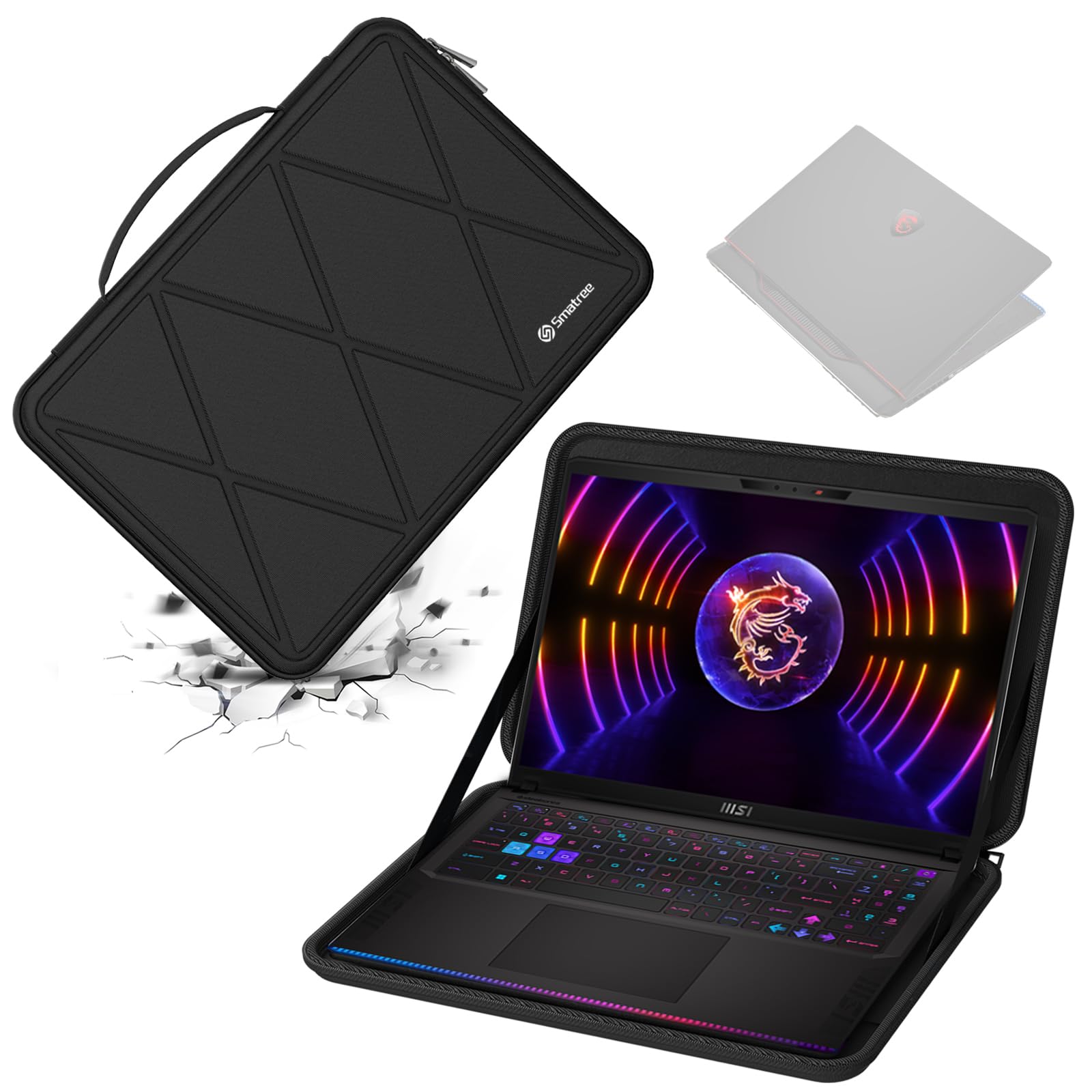 Smatree Custodia Rigida EVA per MSI Raider GE68 HX 16 Pollici