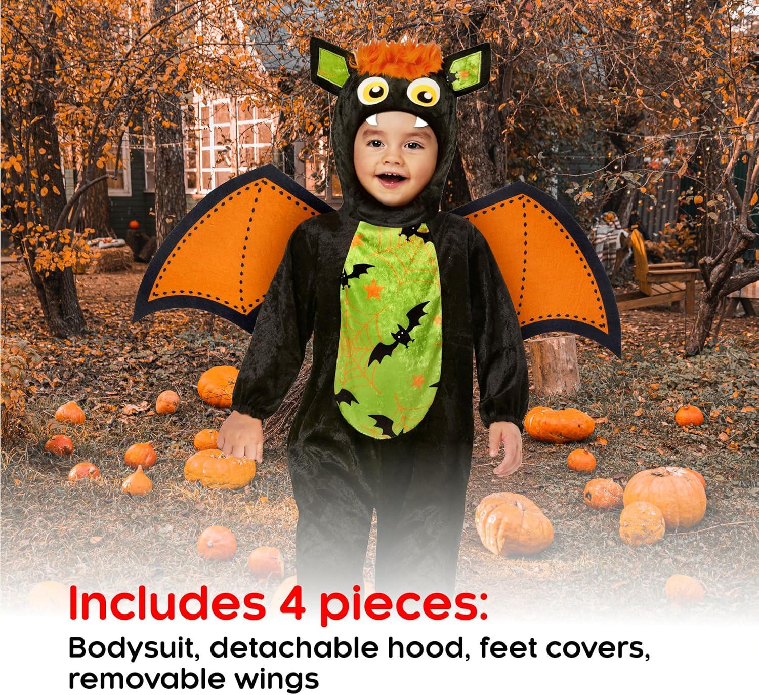 Morph Costume da Pipistrello per Bambini - immagine 4