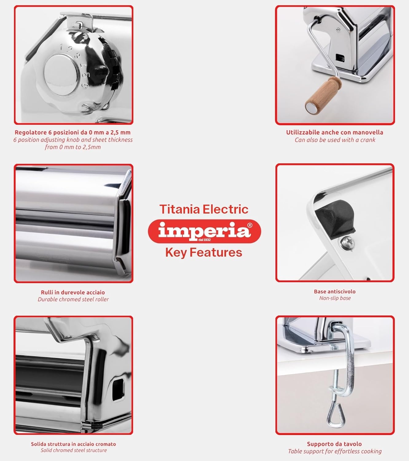 Imperia Titania Electric - Macchina Pasta Elettrica - immagine 5