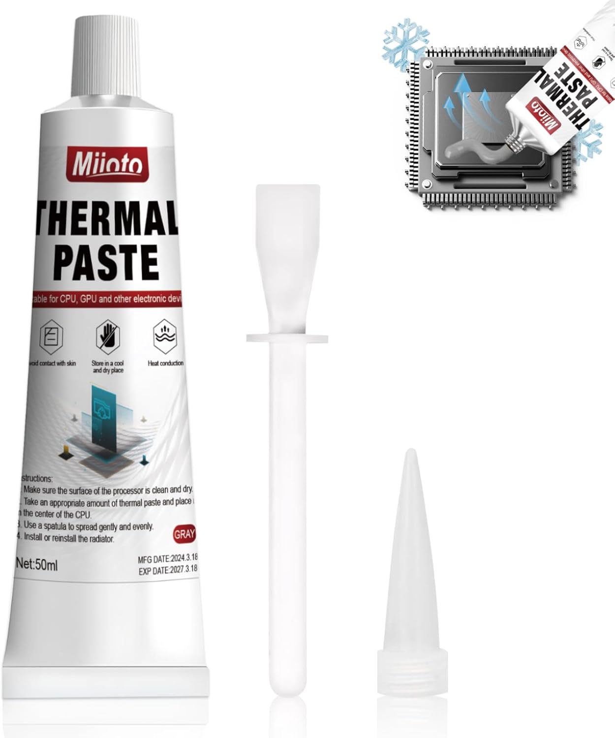 Pasta Termica CPU Alte Prestazioni - Grigio - immagine 1