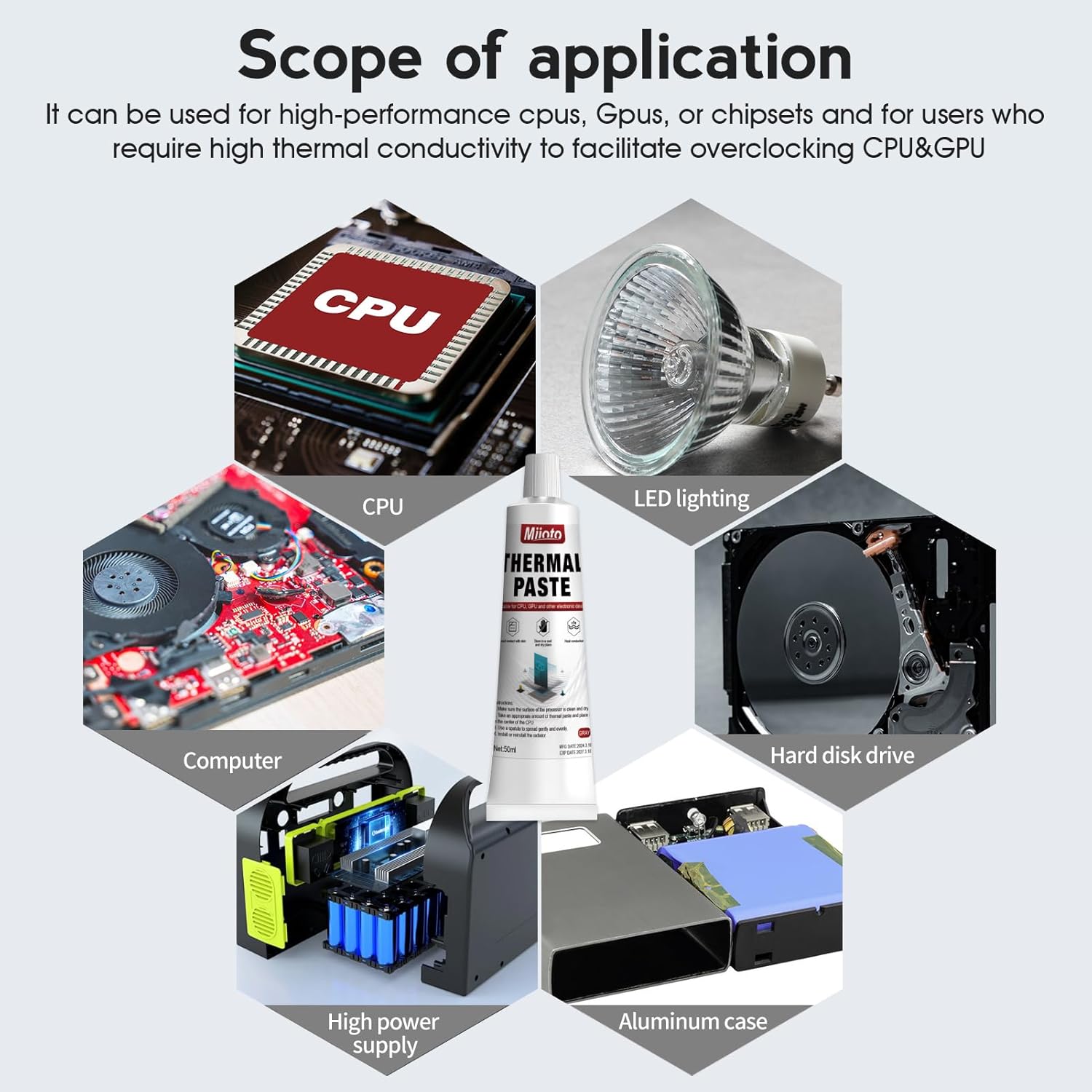 Pasta Termica CPU Alte Prestazioni - Grigio - immagine 5