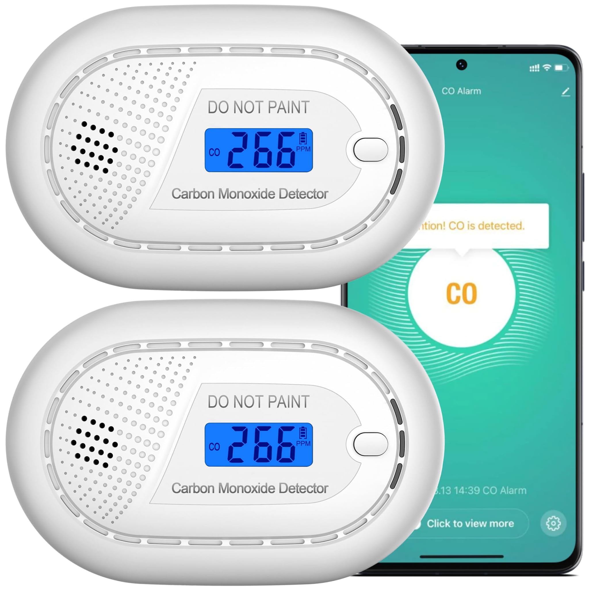 Aroha Smart Connect Rilevatore Monossido di Carbonio WiFi