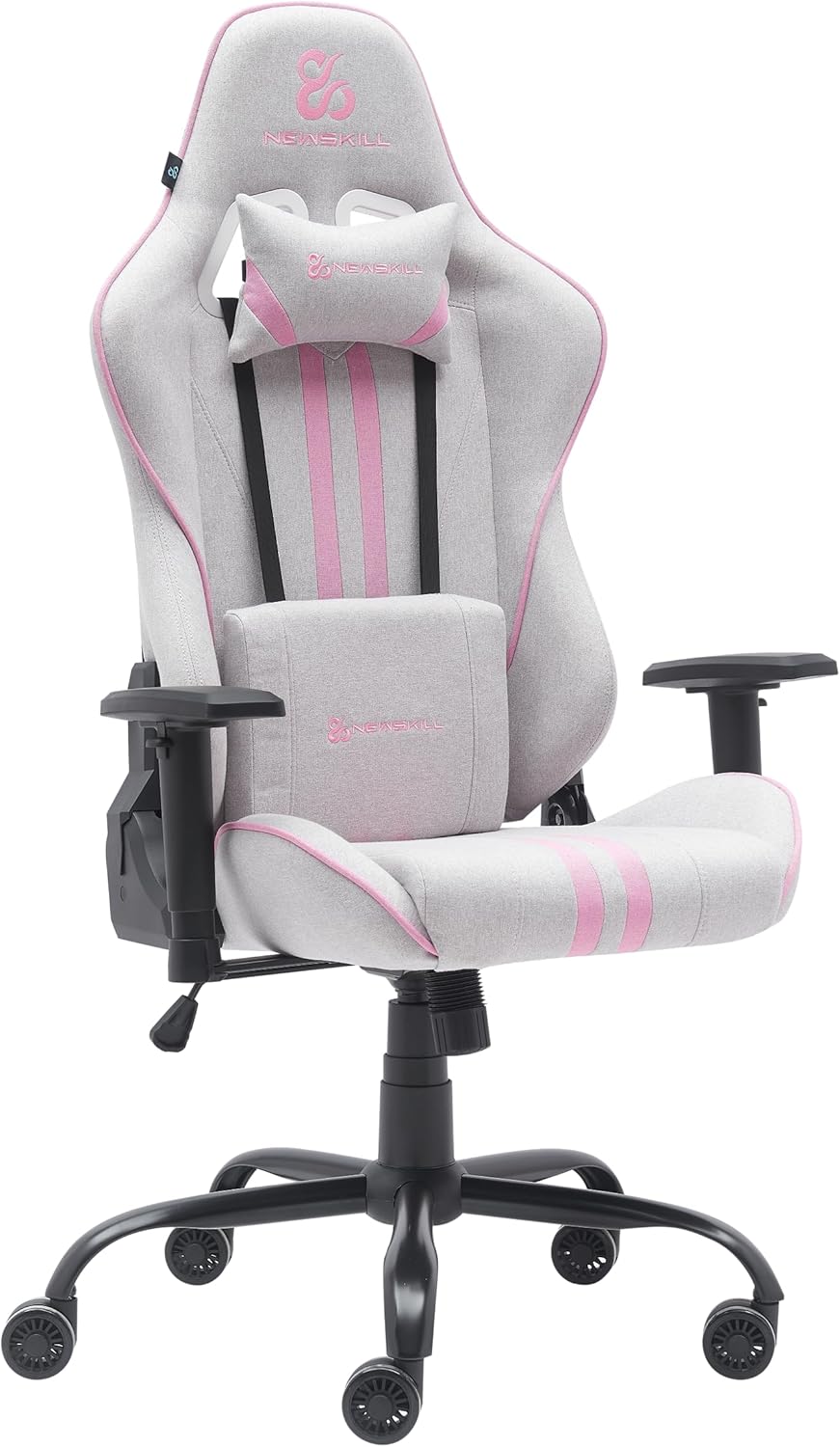 NEWSKILL Kitsune V2 Rosa Sedia Gaming | Tessuto Traspirante