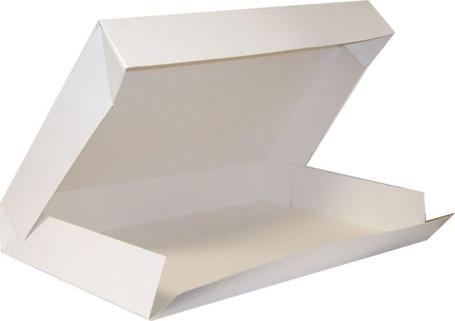 50 scatole bianche per vassoio catering 19x28x6 cm