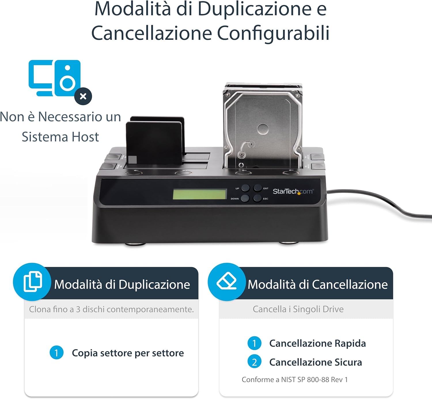 Startech.com Docking Station 4 Slot per Hard Disk - immagine 6