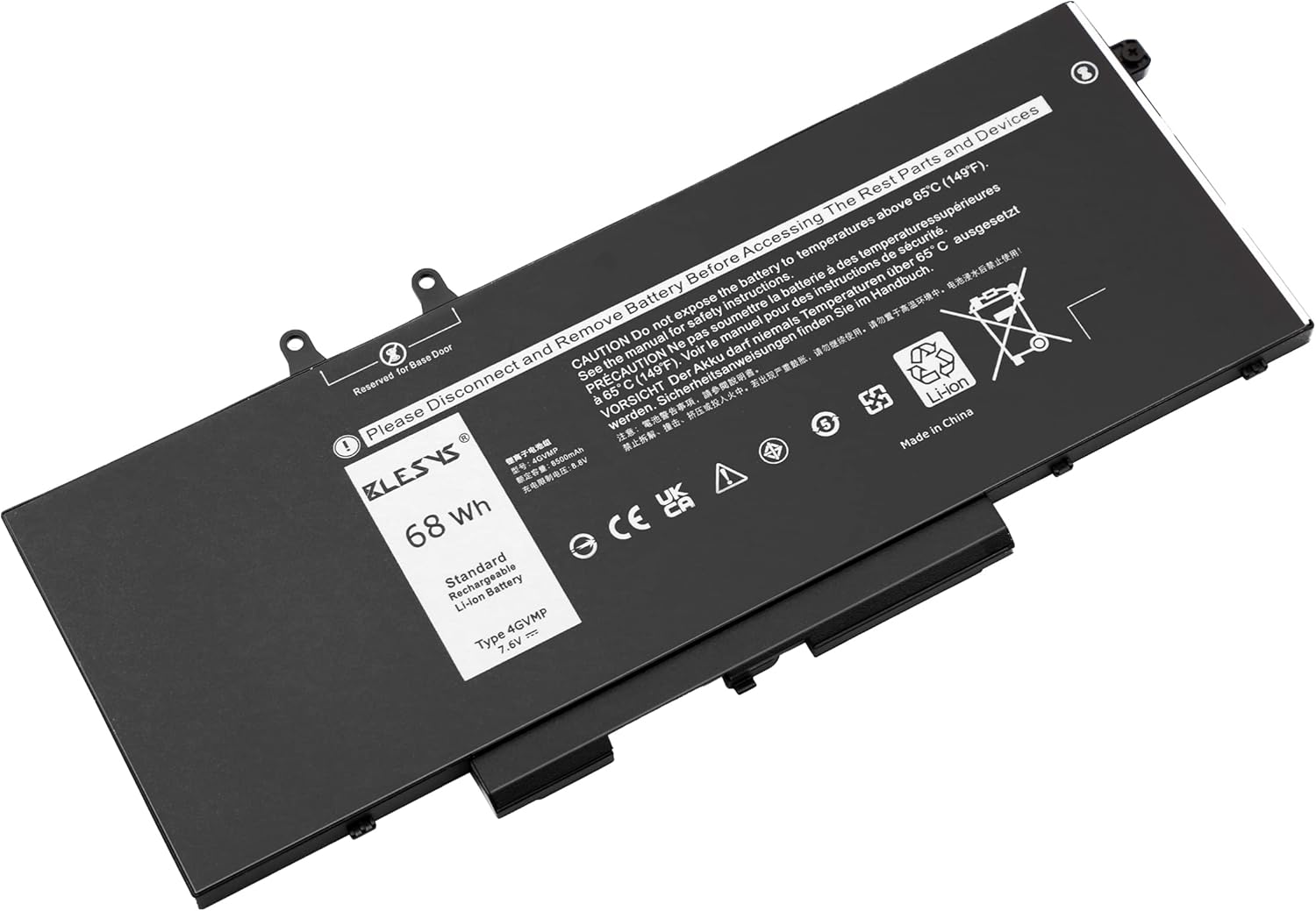 Blesys 4GVMP Batteria per Dell Latitude, Precision, Inspiron - immagine 4