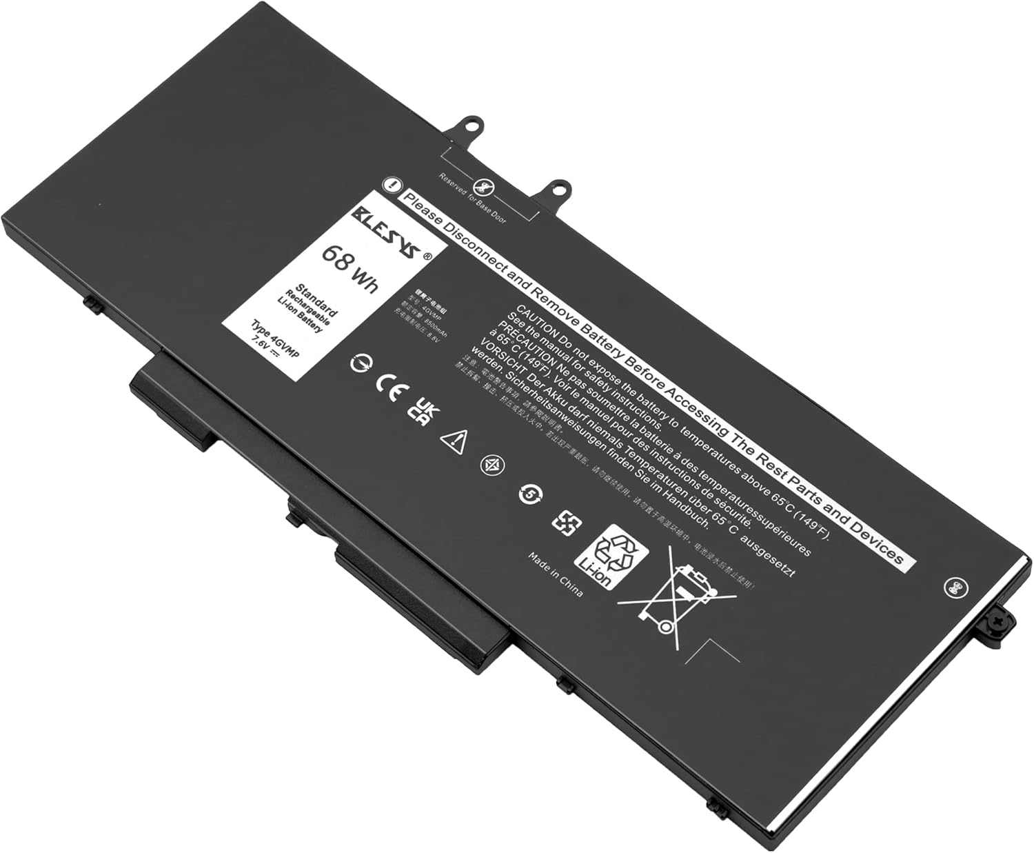 Blesys 4GVMP Batteria per Dell Latitude, Precision, Inspiron - immagine 5