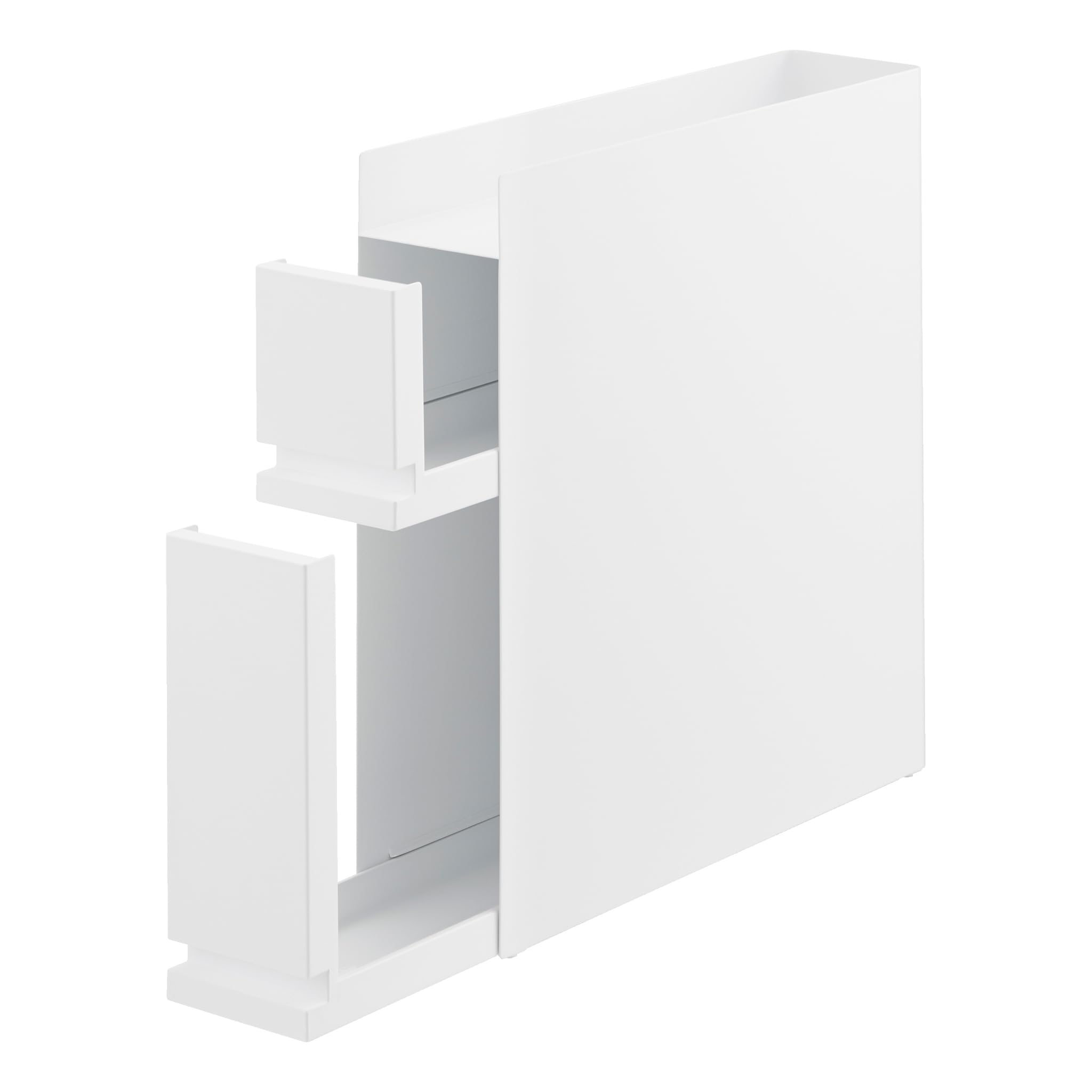 Yamazaki 4334 TOWER - Scaffale Scorrevole 2 Livelli, Bianco