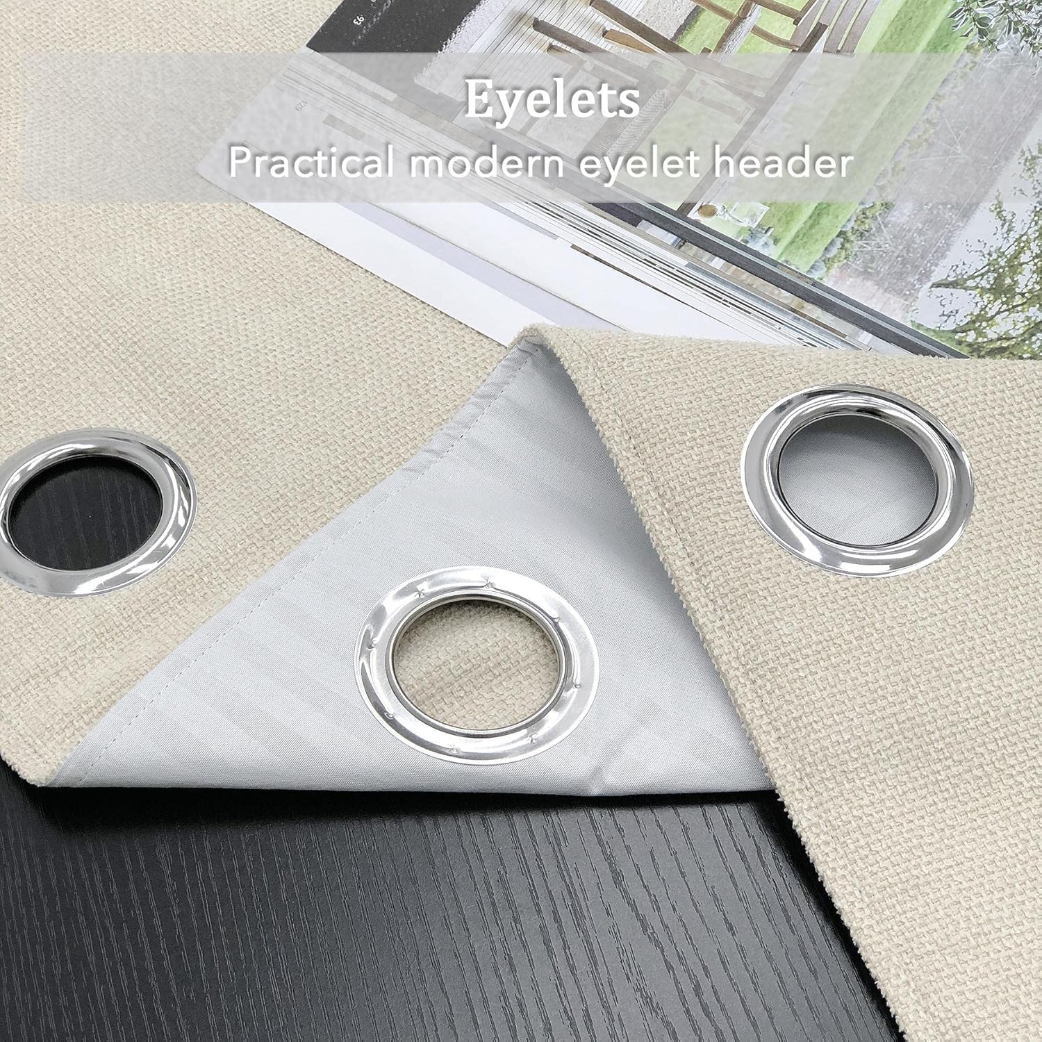 Always4u Tenda Termica Oscurante 140x260 cm, Beige - immagine 3