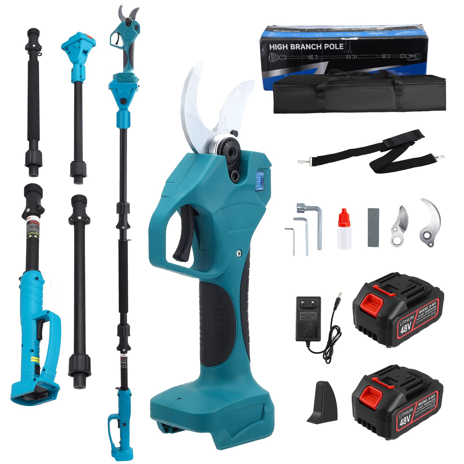 Troncarami a Batteria 2 in 1 con Display LCD