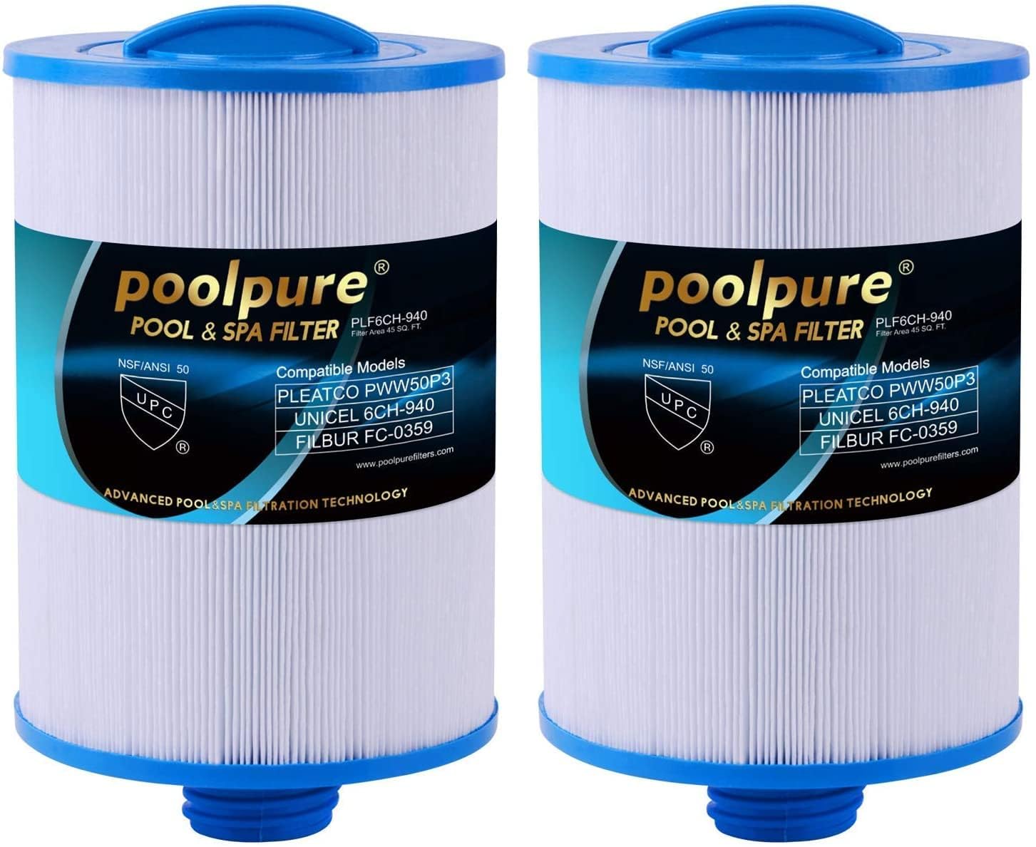 POOLPURE Filtro Spa 2 Pezzi