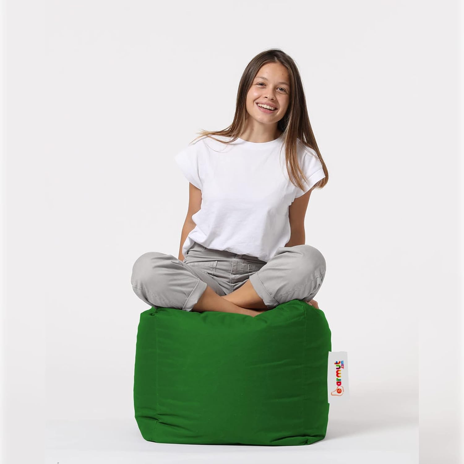 Pouf da giardino colore verde - immagine 2