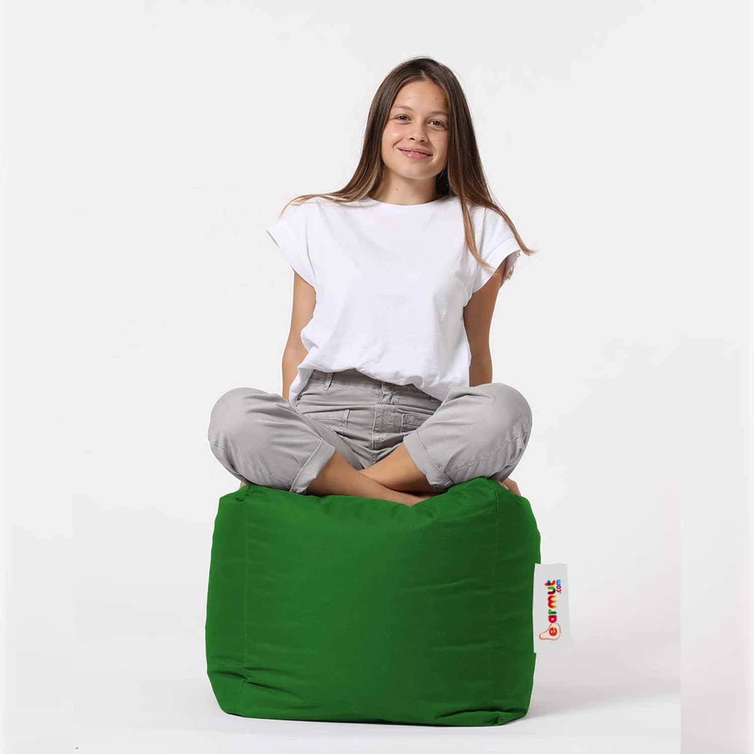 Pouf da giardino colore verde - immagine 3