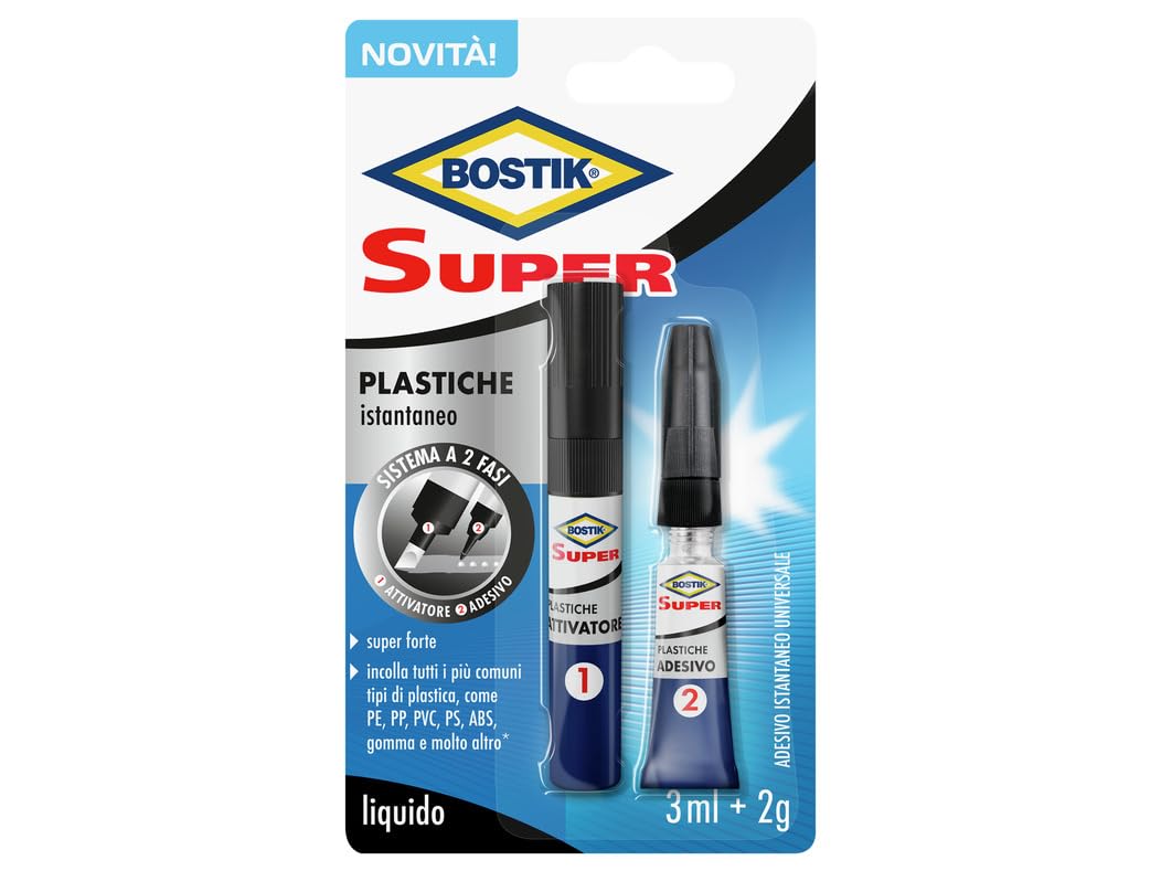 Bostik Super Plastiche - Adesivo Istantaneo Trasparente