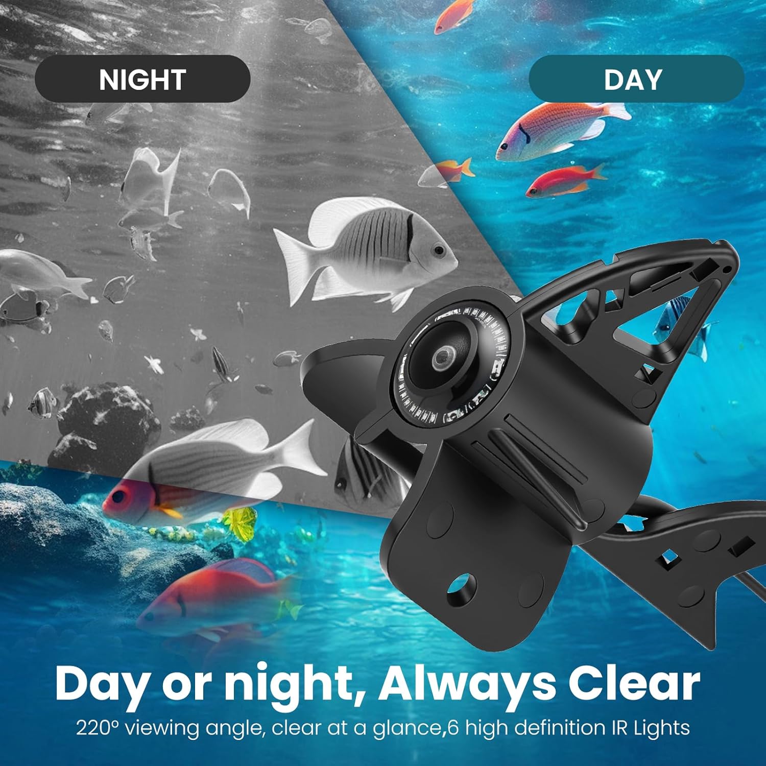 Fish Finder - Videocamera Subacquea Pesca HD 4.3" - immagine 6