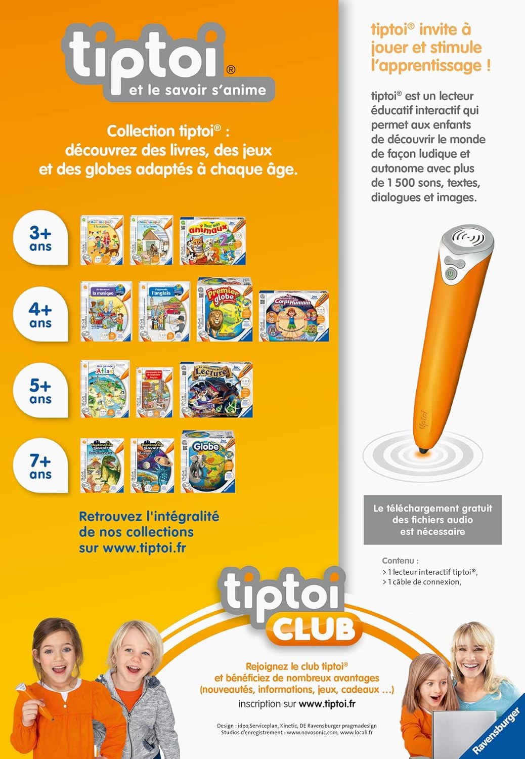 Ravensburger Lettore Interattivo Tiptoi, Multicolore - immagine 2