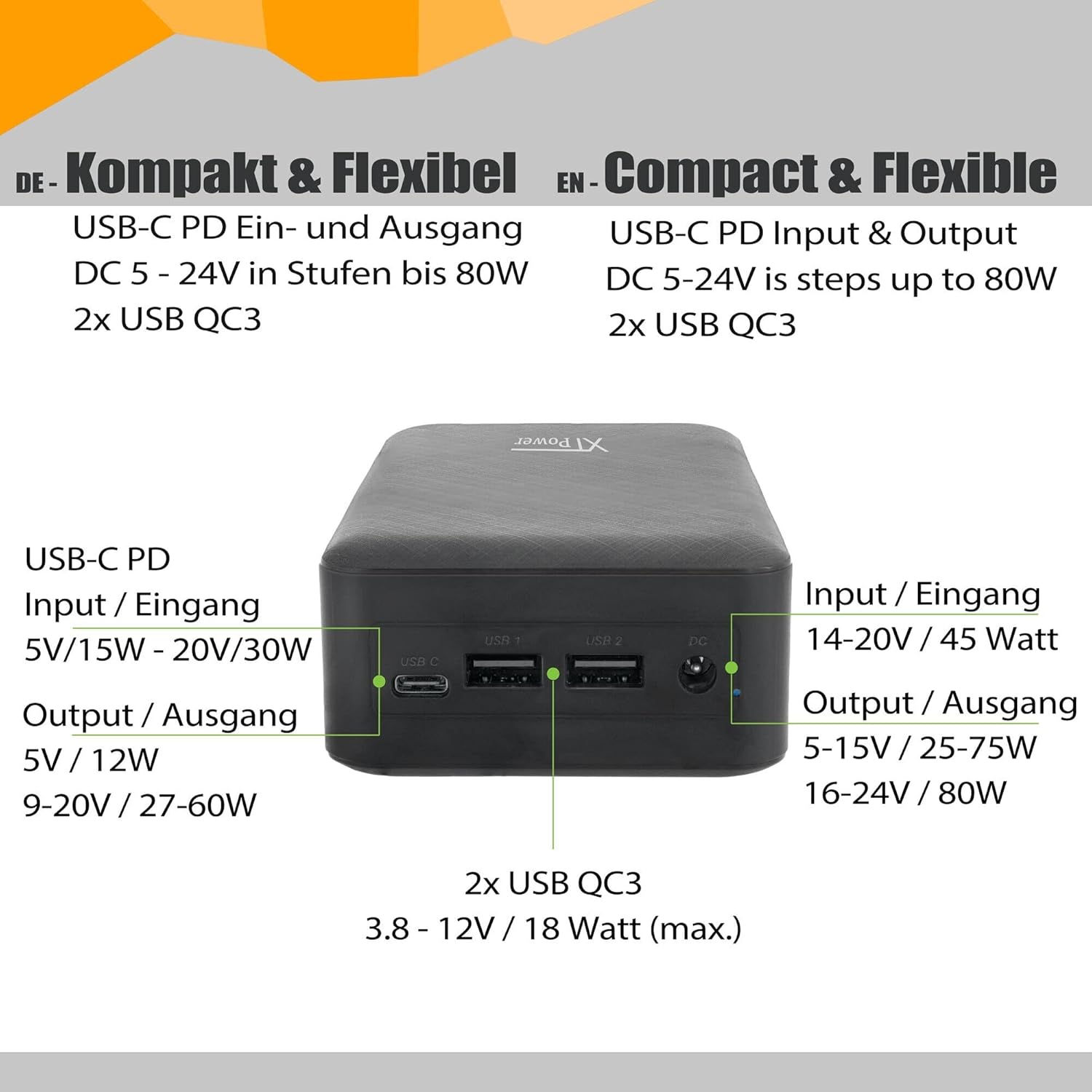 Xtpower XT-27000DC Powerbank 26800 mAh - immagine 2