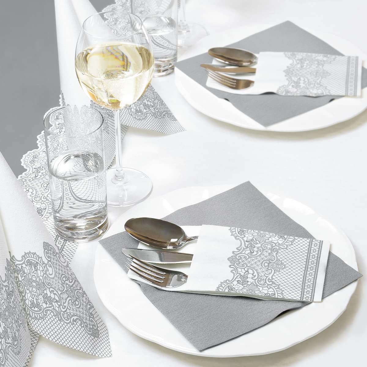 PAW Tovaglioli di Carta Airlaid 40x40 cm, Royal Lace - immagine 4