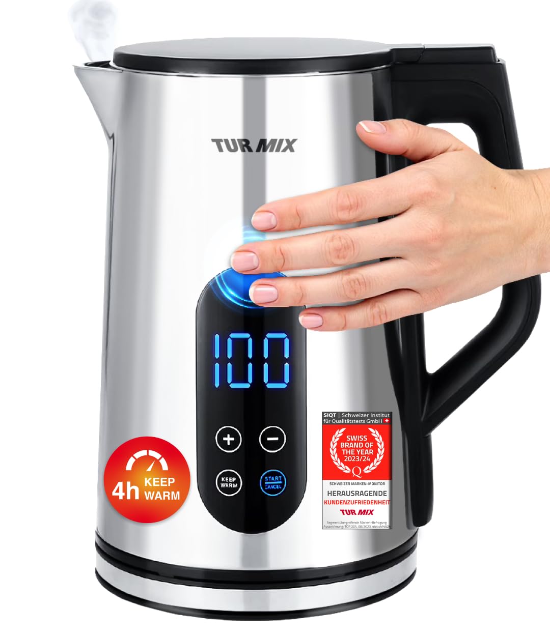 Turmix Bollitore Elettrico 1,7L Acciaio Inox 2200W