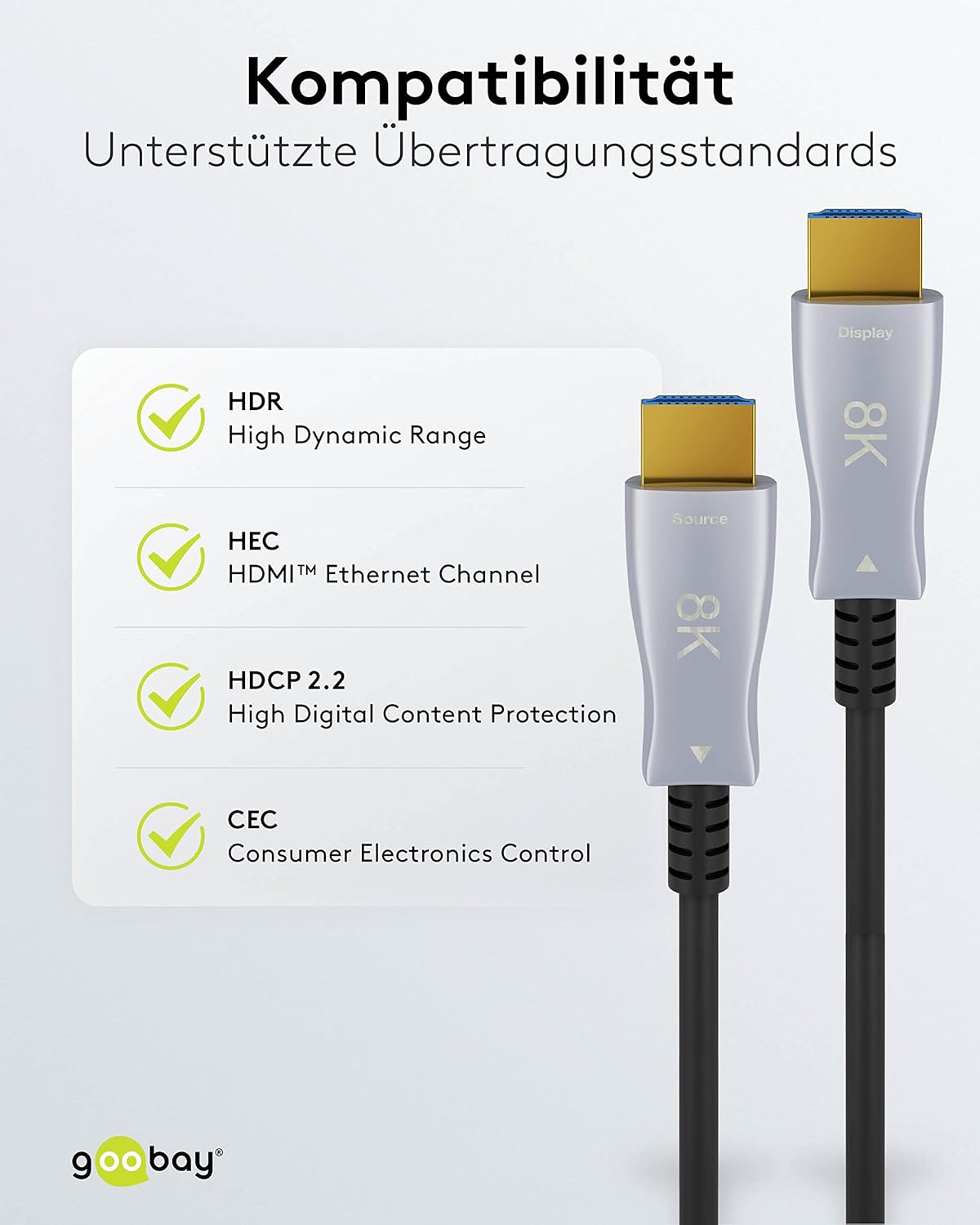 Goobay 61654 - Cavo Ottico HDMI ad Alta Velocità 70m - immagine 6